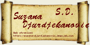 Suzana Đurđekanović vizit kartica